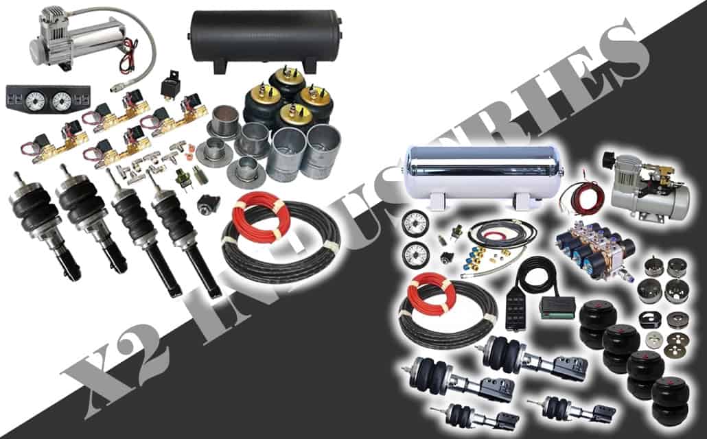 Standard or Plug and Play Air Ride Suspension, Air Bag Kit Differences