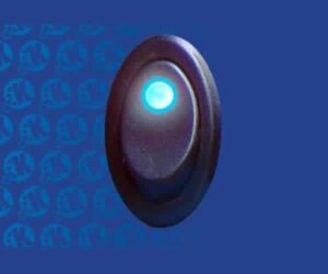Oval LED Rocker Switch – Blue 20a/12vdc