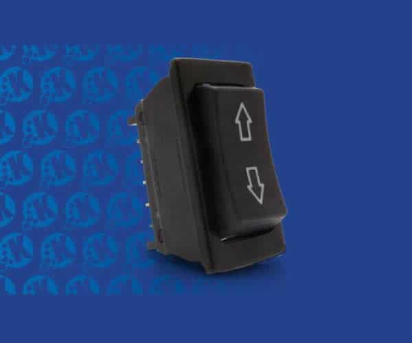 Illuminated 3 Position Rocker Switch with Arrows