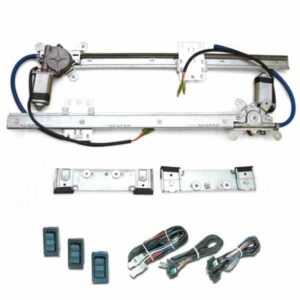 2-Door Universal Flat Power Window Kit (with 3 switches and wiring)