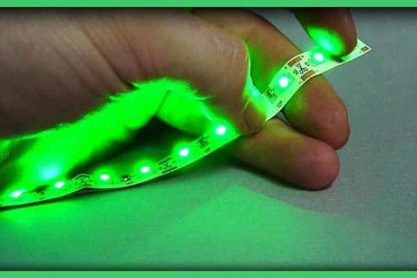 Ultra Thin 12V LED Tape Green 12 Inches