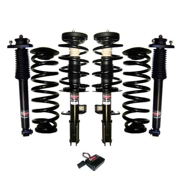 2000-2006 BMW X5 4Wheel Suspension Air Bag to Coil Spring Conversion, Gas Shocks & Warning Message Remover Kit