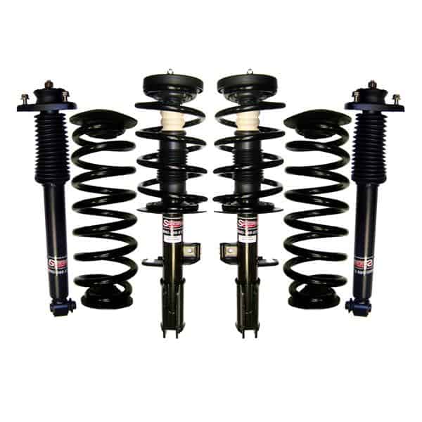 2000-2006 BMW X5 4Wheel Suspension Air Bag to Coil Spring Conversion & Gas Shocks with Top Mounts Kit