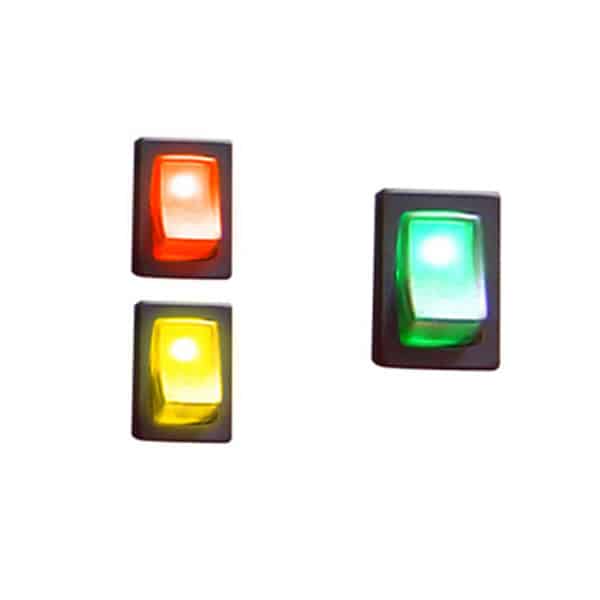 Illuminated Rocker Switch 2 – Green 16a/12vdc