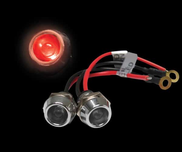 5mm 12V RED LED Billet Indicator Light