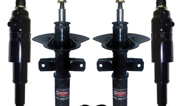 1997-1999 Cadillac DeVille 4Wheel Electronic to Passive Suspension Conversion with Front & Rear Gas Shocks