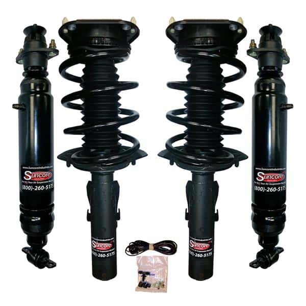 2000-2005 Buick LeSabre 4Wheel Electronic to Passive Suspension Conversion with Front Coil Over Struts & Rear Air Shocks Kit