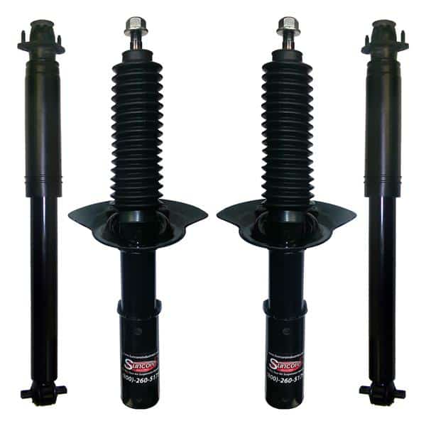 1998-2004 Cadillac Seville 4Wheel Electronic to Passive Suspension Conversion with Front & Rear Gas Shocks Kit