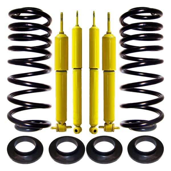 1989-2002 Lincoln Town Car Rear Suspension Air Bag to Coil Spring Conversion & 4Wheel Gas Shocks Kit (HEAVY DUTY)