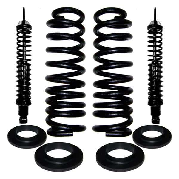 1997-2002 Ford Expedition 4WD Front Air to Coil Over Gas Shocks & Rear Suspension Air Bag to Coil Spring Conversion Kit