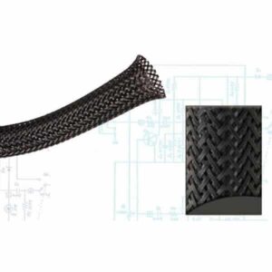 2″ Black Ultra Wrap Wire Loom – 50 Feet