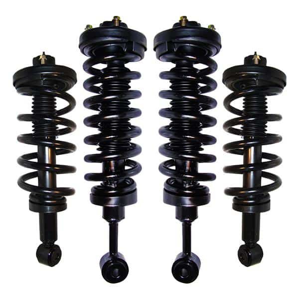 2007-2014 Ford Expedition, Navigator 4 Wheel Suspension Air Spring Bag Strut to Coil Over Gas Strut Conversion Kit