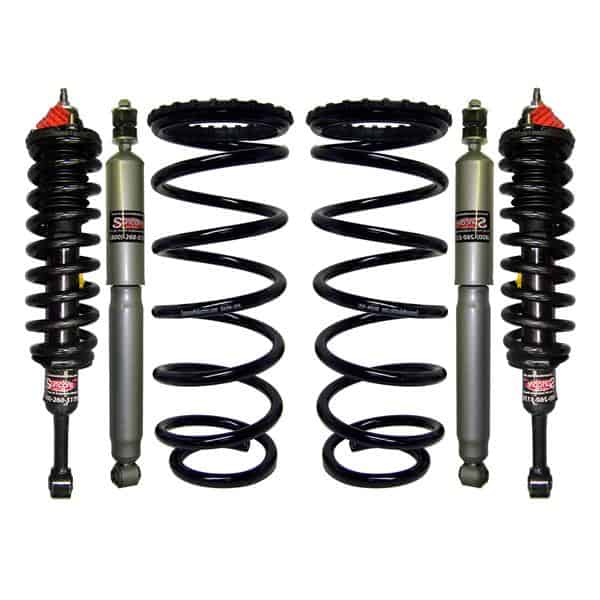 2002-2012 Toyota 4Runner Rear Suspension Air Bag to Coil Spring Conversion with Front Coil Over Struts & Rear Gas Shocks Kit