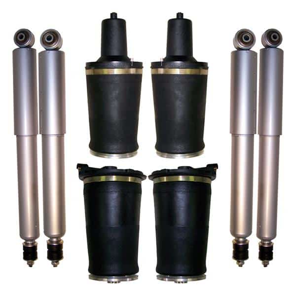 1995-2002 Land Rover Range Rover Heavy Duty Gen III 4Wheel Air Ride Suspension Air Spring Bags & Gas Shocks Replacement Kit