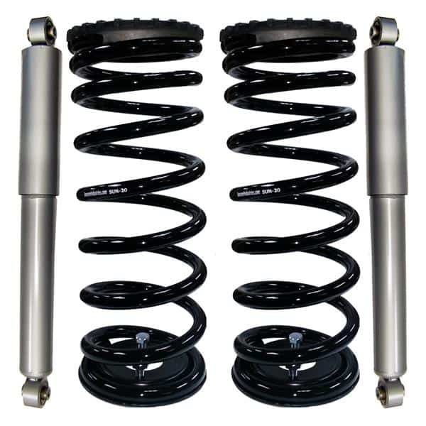 1999-2002 Land Rover Discovery II Heavy Duty Rear Suspension Air Bag to Coil Spring Conversion & Gas Shocks Kit