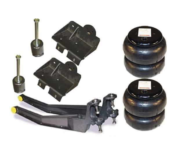 1999-2009 FORD F250, F350 Twin I-Beam 2WD Front Air Suspension Kit (no fittings) (Bags/Mounts/Beams Included)