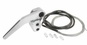Chrome Latch Release System with Cable And Housing