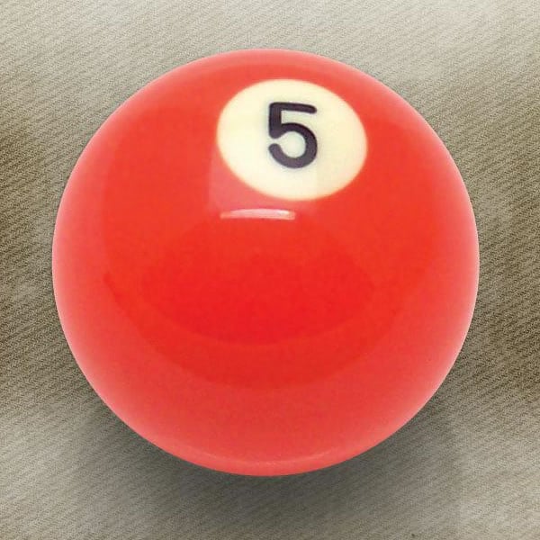 5 Ball Billiard Pool Custom Shift Knob