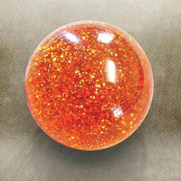 Orange Sparkle Old Skool Custom Shift Knob with Metal Flake