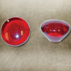 Clear Red with Sparkle Retro Custom Shift Knob with Metal Flake
