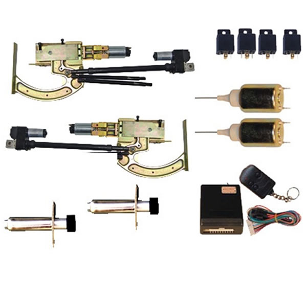 Complete Universal Lambo Door Hinge Kit with 2-Actuators, 2-Struts & Wireless Remote