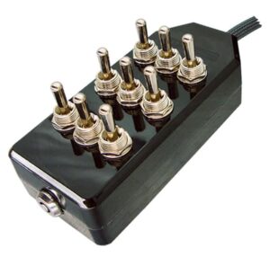 9-ROCKER Universal Air Ride Toggle Switch Controller – Black