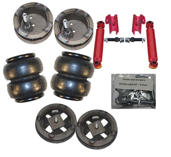 1994-2002 Dodge Ram 2WD only 2500/3500 Front Air Suspension Kit , Bags / Custom Brackets (no fittings)