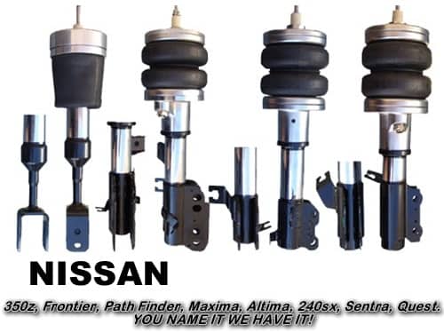 2005-2019 Nissan Frontier Front Air Suspension, Strut Kit (no fittings)