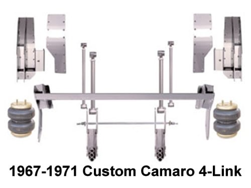 1967-1969 Chevrolet Camaro, Special 4-Link Plug and Play Air Ride Kit