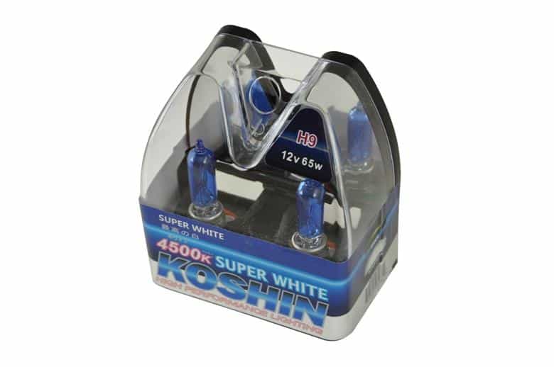 Super Koshin H9 White Halogen Light Bulbs 12V 65W