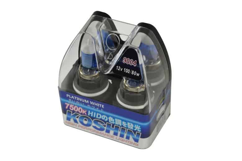 Platinum Koshin 9004 White Halogen Light Bulbs 12V 100/80W