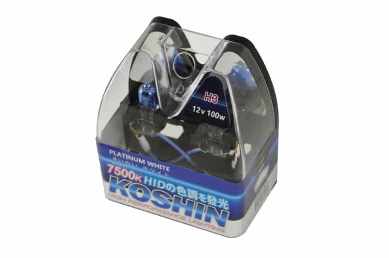 Platinum Koshin H3 White Halogen Light Bulbs 12V 100W