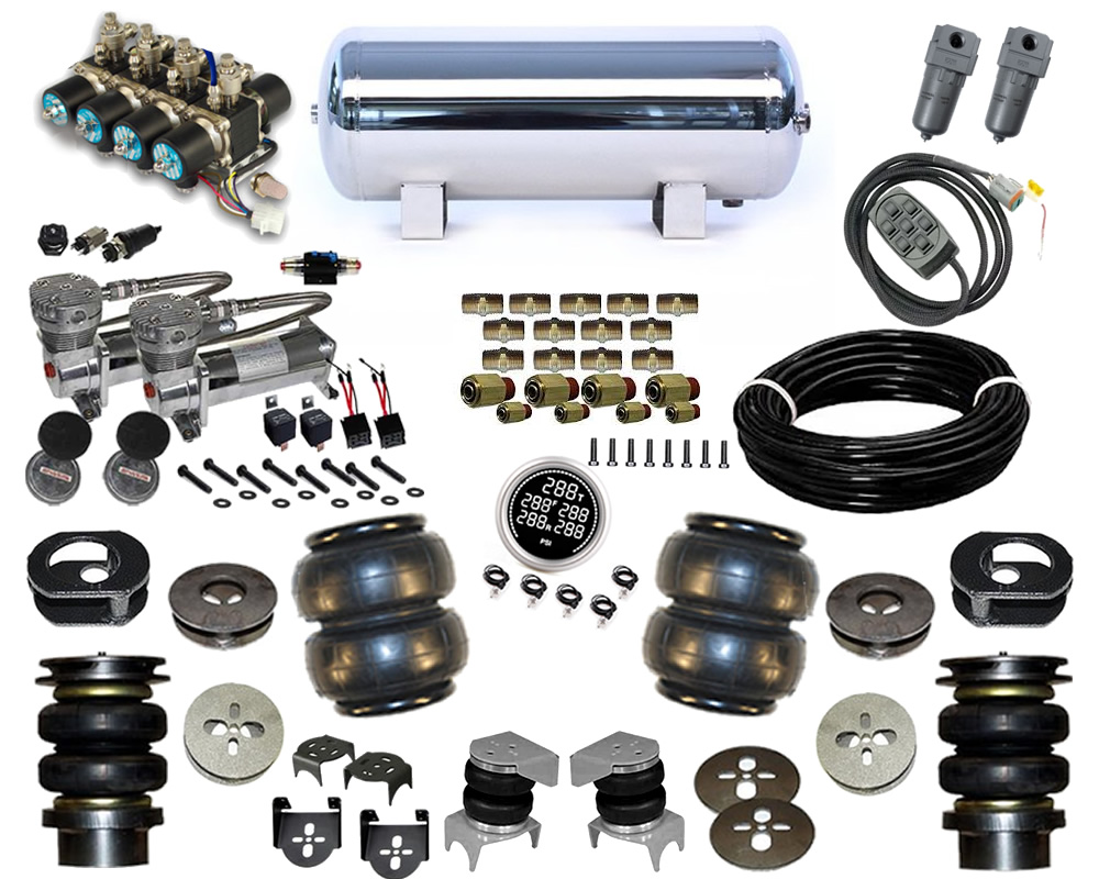 2005-2015 Ford F250, F350 4WD Plug and Play Air Suspension Kit (single wheel) (super duty)
