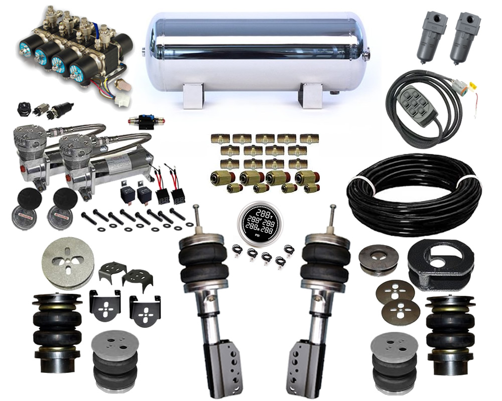 1989-1993 Cadillac Deville, Fleetwood Fwd Plug and Play Air Ride Kit