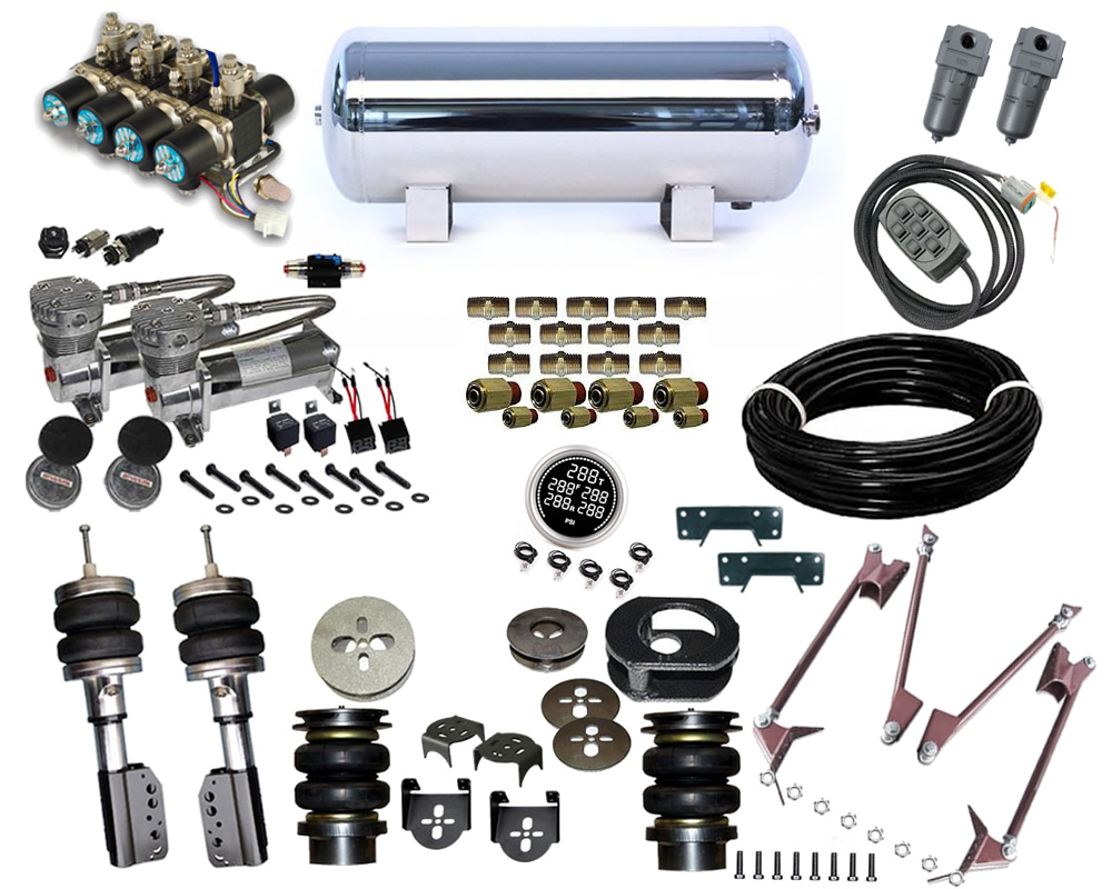 2007-2007 Lincoln LT 4wd 4dr Plug and Play Air Suspension Kit