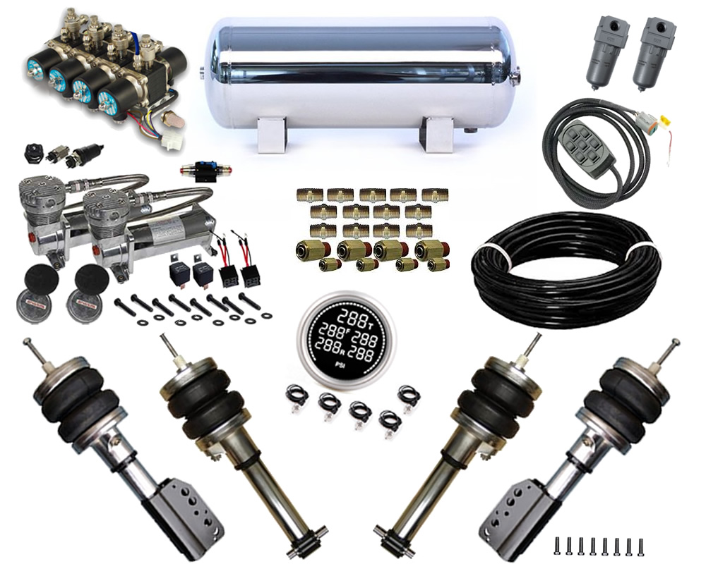 2013-2019 Ford Flex Plug and Play Air Suspension Kit (AWD Only)