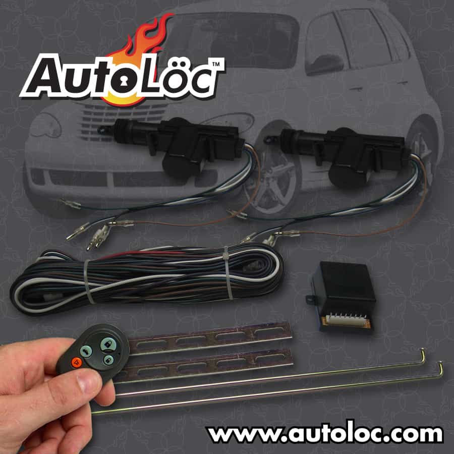 PT Cruiser Power Door Lock Kit with Alarm and Remotes
