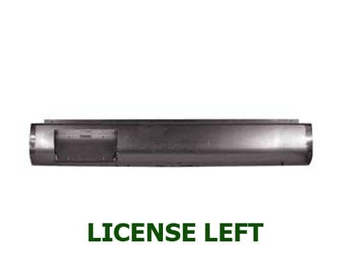 2002-2008 DODGE RAM 1500, 2500, 3500 Steel Rollpan - License Offset Left