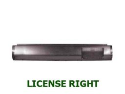 1986-1993 MAZDA B2000, B2200, B2600 Steel Rollpan - License Offset Right