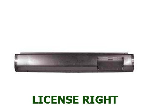 1987-1996 FORD F150, F250, F350 FLEETSIDE Steel Rollpan - License Offset Right