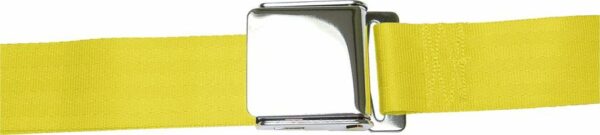 2 Point Yellow Lap Seat Belt with Airplane Lift Buckle