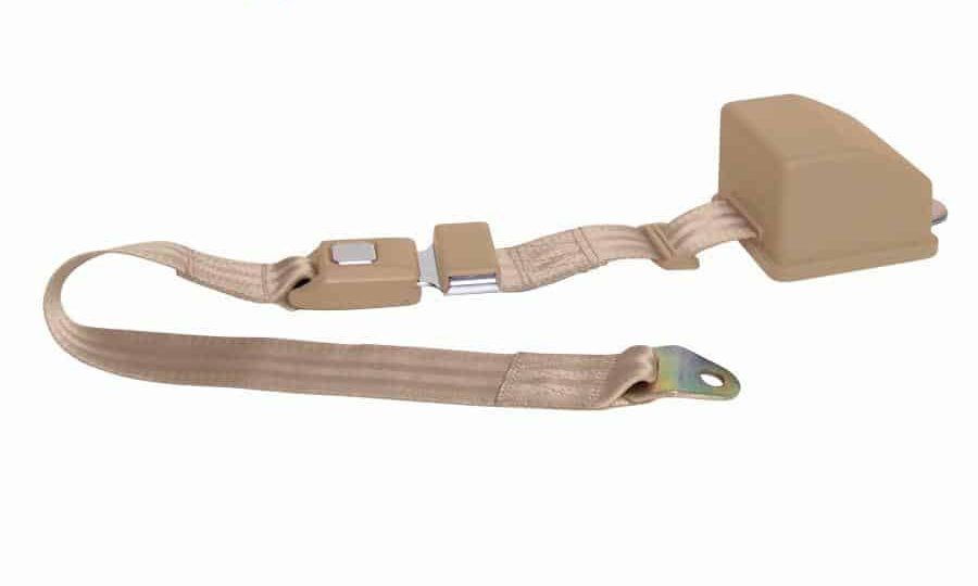 2 Point Retractable Tan Lap Seat Belt  (1 Belt)