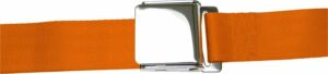 3 Point Retractable Airplane Buckle Orange Seat Belt (1 Belt)