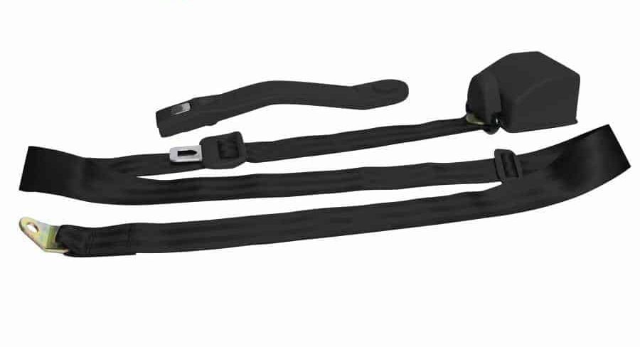 3 Point Retractable Black Seat Belt (1 Belt)