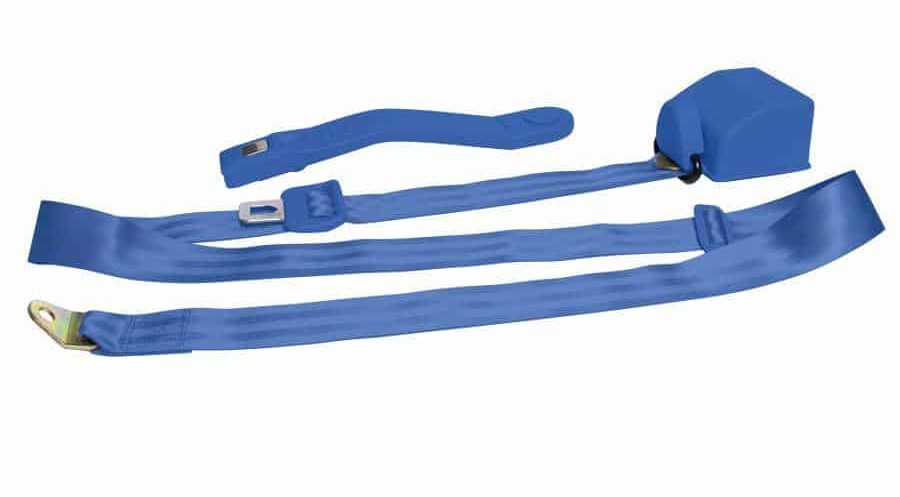 3 Point Retractable Electric Blue Seat Belt (1 Belt)