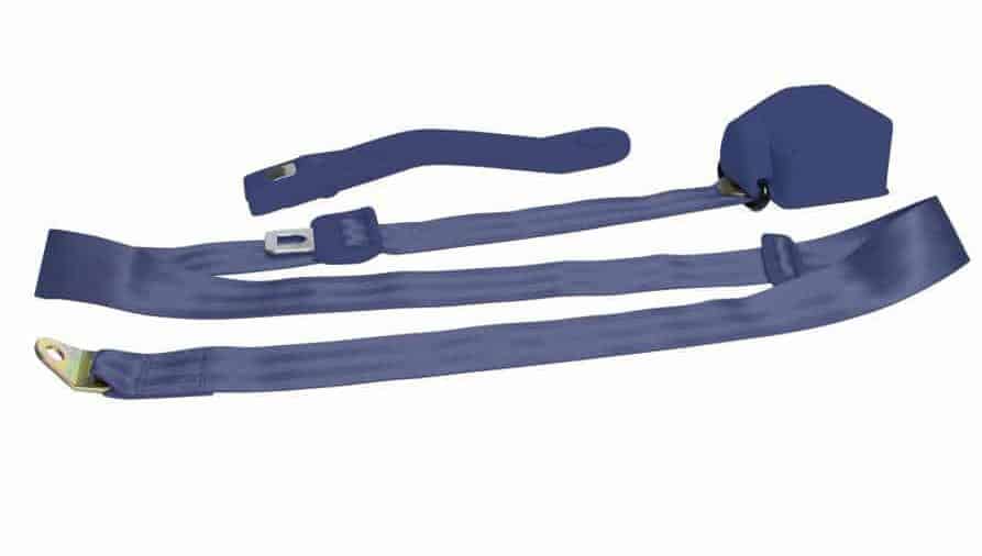3 Point Retractable Dark Blue Seat Belt (1 Belt) X2 Industries
