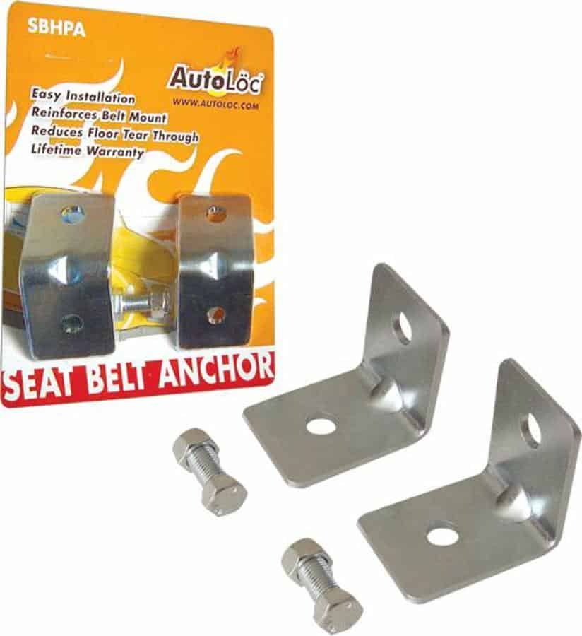 Angled Seat Belt Anchor Plate Hardware Pack