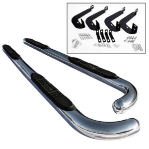 02-09 Chevy Trailblazer  3″ Stainless Side Step Bar