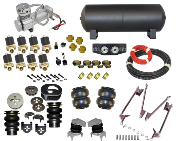 1946-1950 Plymouth De Luxe, Kingsway Complete Air Suspension Kit