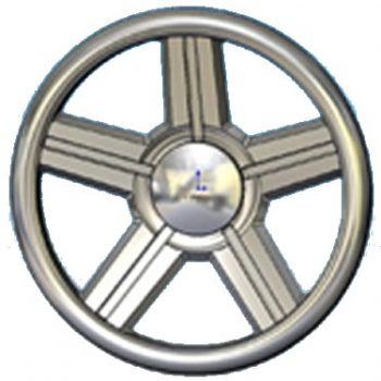 Full Custom Billet Steering Wheel - Comet Flames - X2 Industries